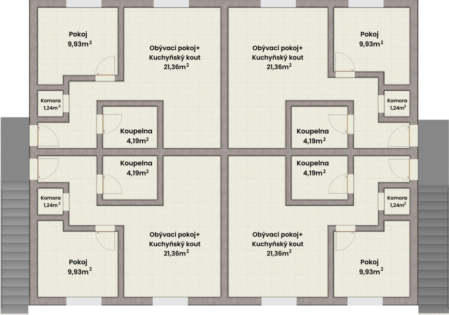 Byty 2kk - 43m² (foto 2)